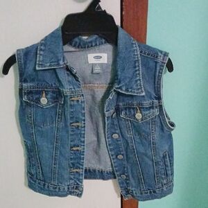 Old Navy Classic Blue Denim Vest